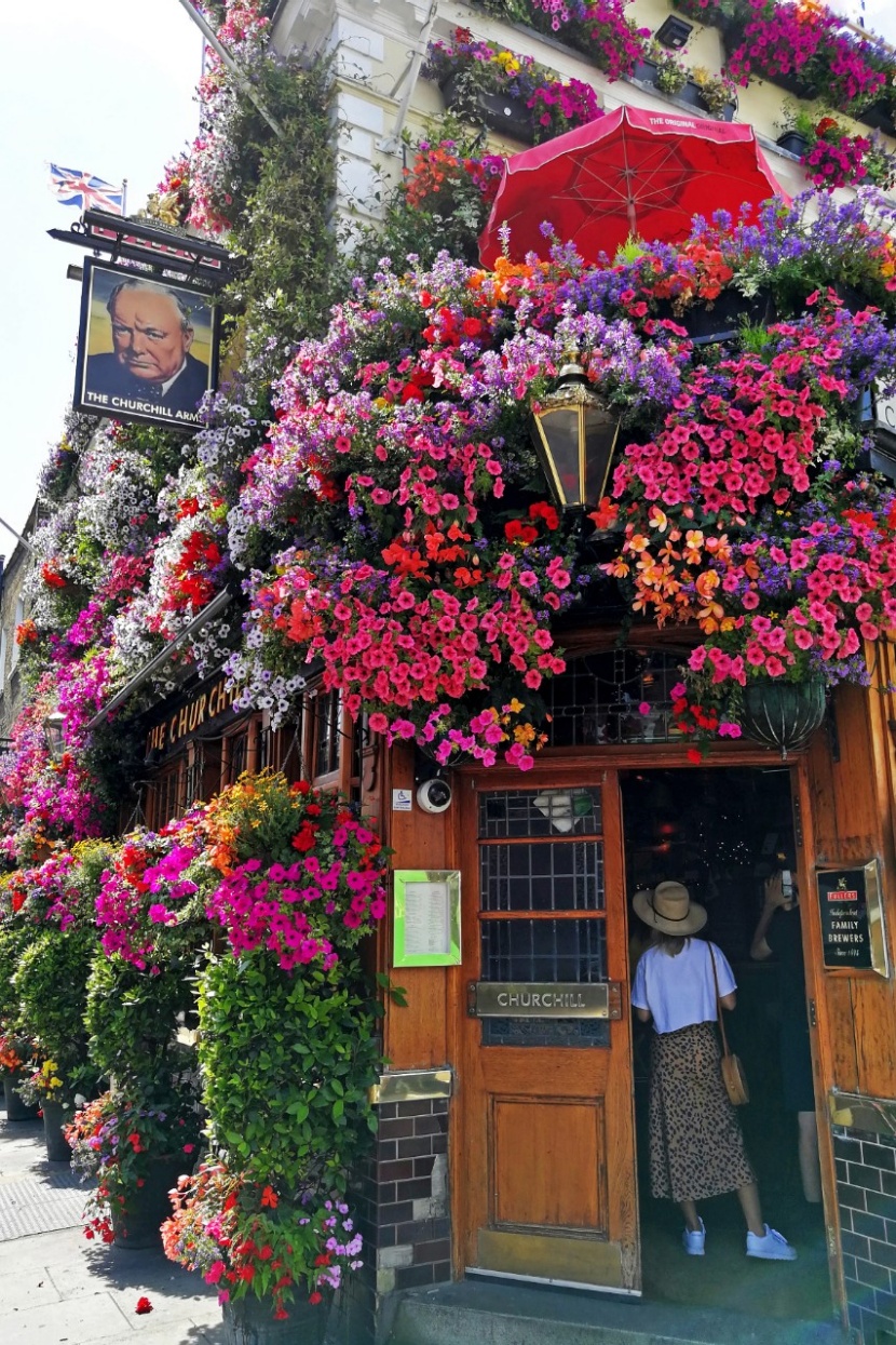 Blumen über Blumen an der Fassade